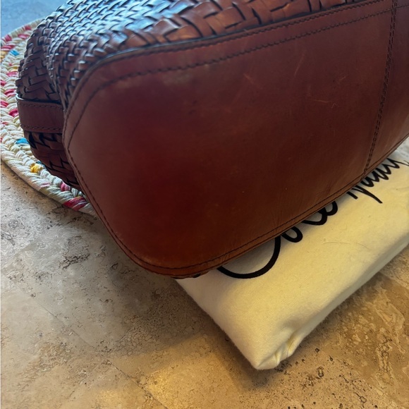 Cole Haan Brown Woven Leather Tote Bag and wallet - Picture 4 of 11